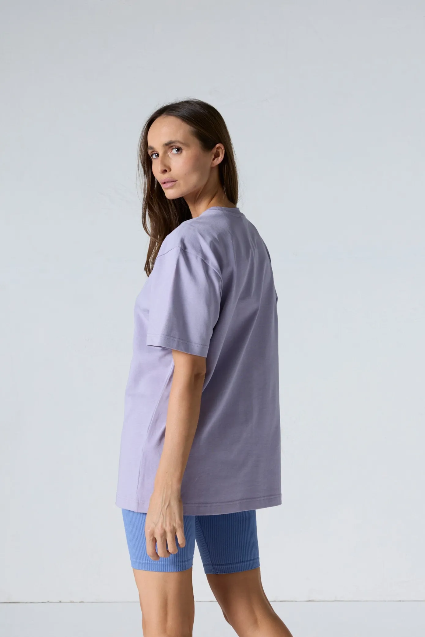 T-Shirt col rond mixte Encens violet Andrea