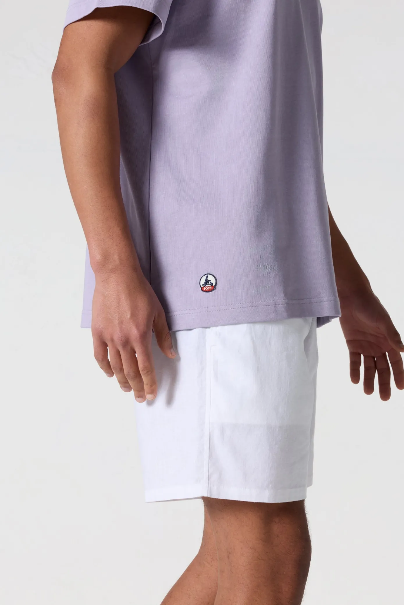 T-Shirt col rond mixte Encens violet Andrea