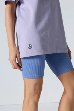 T-Shirt col rond mixte Encens violet Andrea