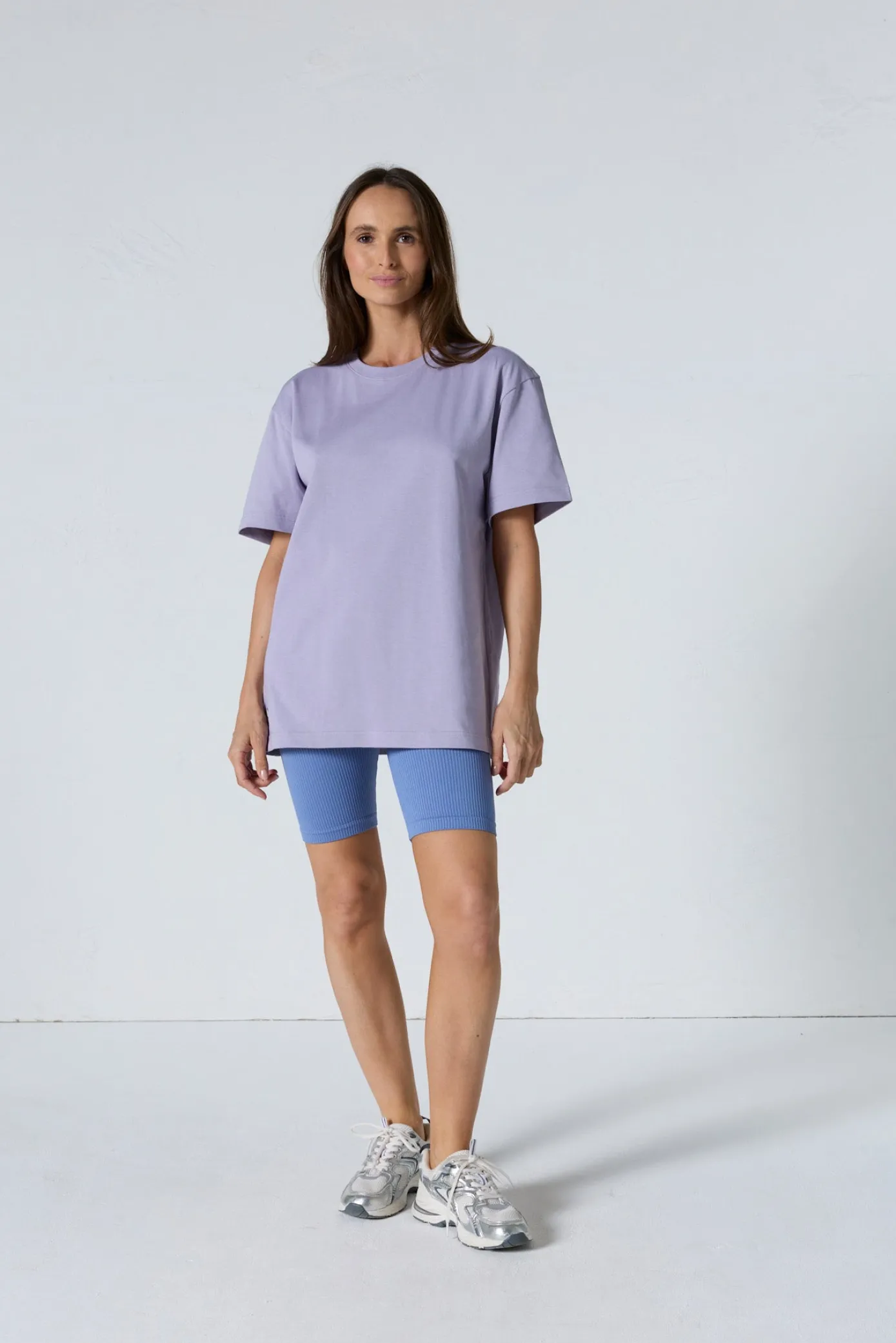 T-Shirt col rond mixte Encens violet Andrea