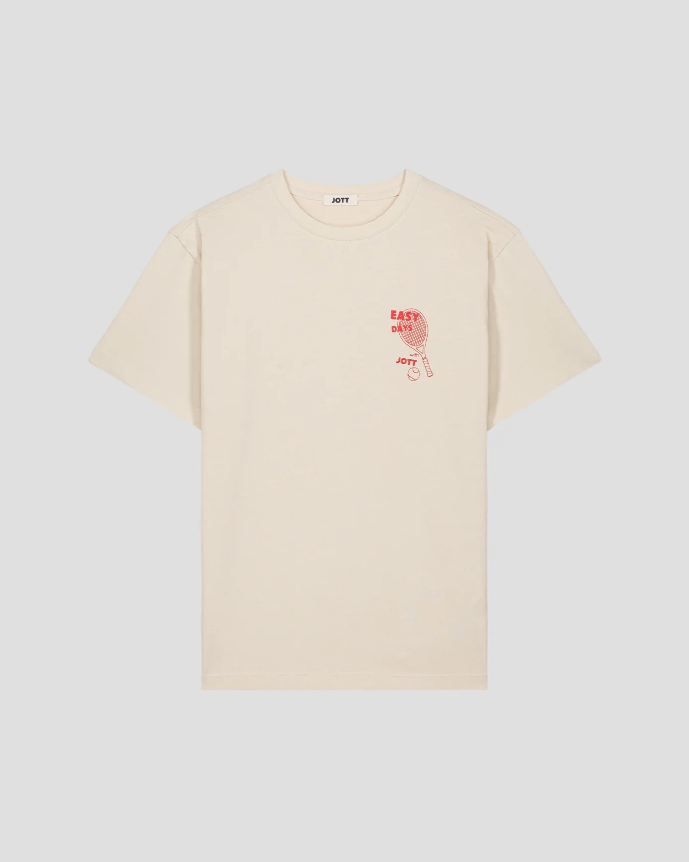 T-shirt col rond mixte imprimé Naturel Samet
