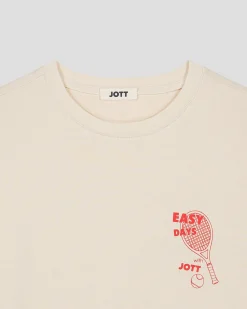 T-shirt col rond mixte imprimé Naturel Samet