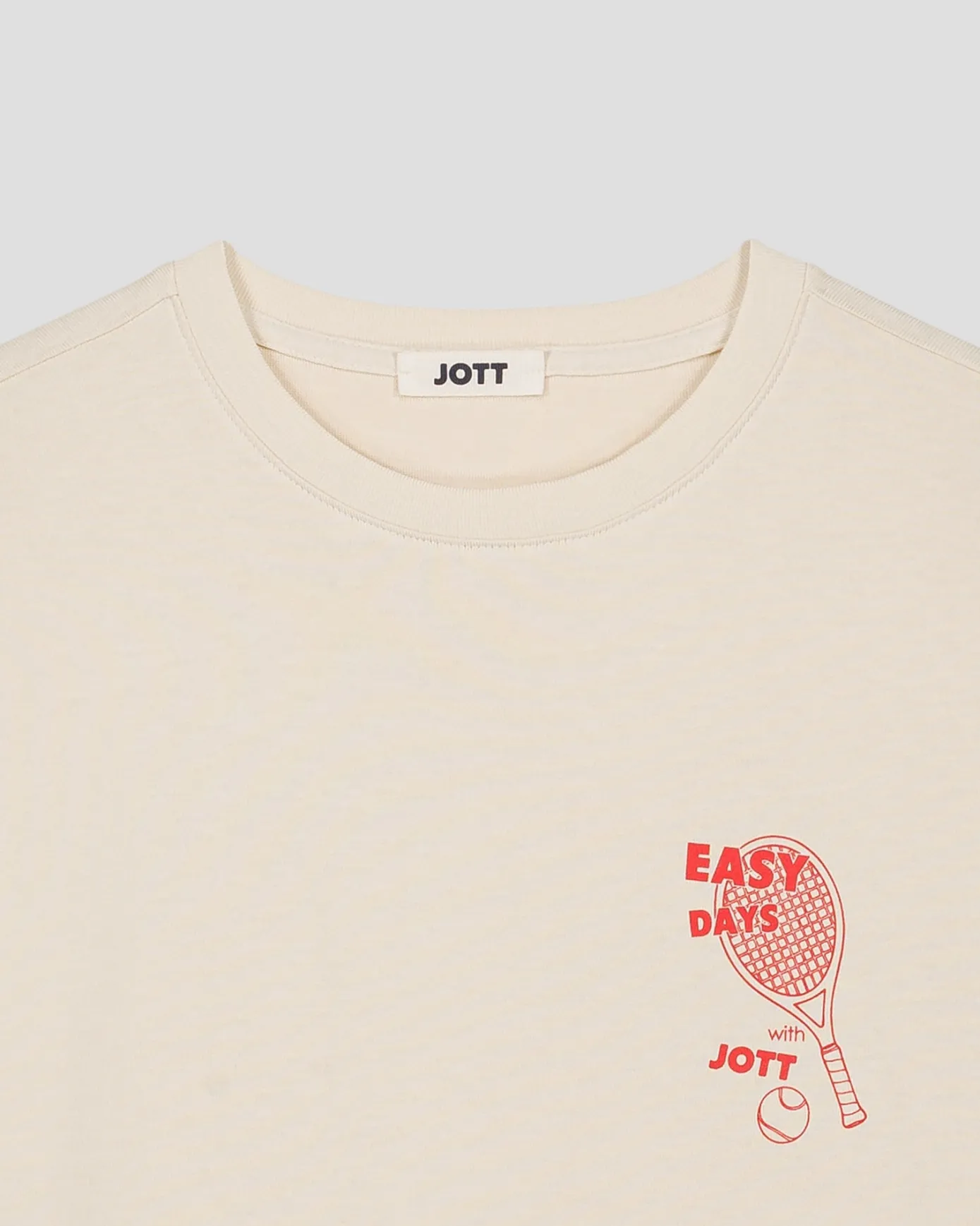 T-shirt col rond mixte imprimé Naturel Samet