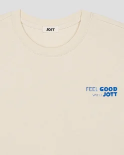 T-shirt col rond mixte imprimé Naturel Kood