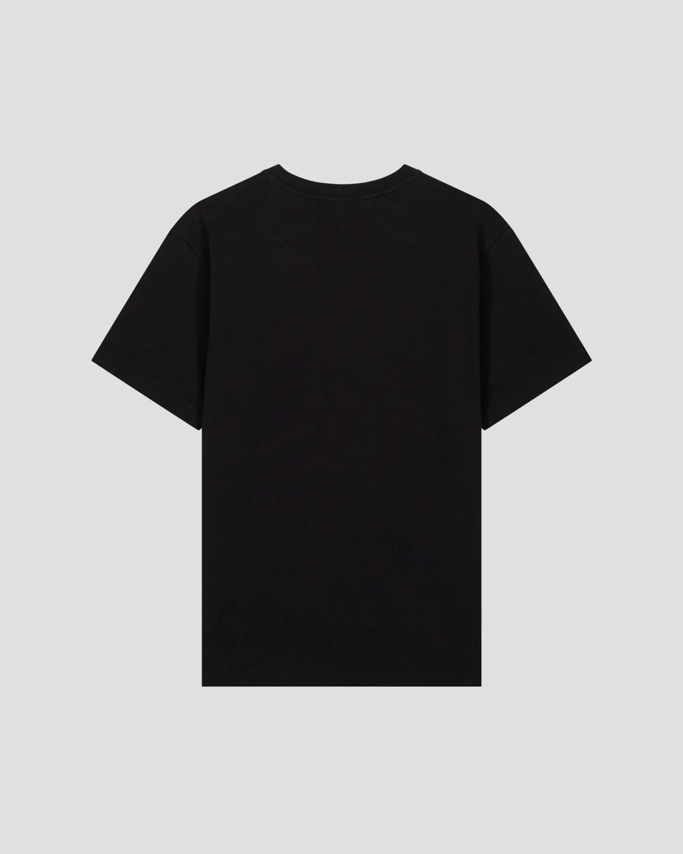 T-shirt col rond mixte imprimé Noir Samet