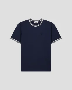 T-shirt col rond mixte Marine Ley