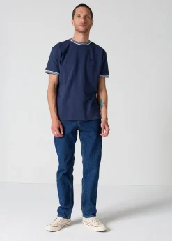 T-shirt col rond mixte Marine Ley