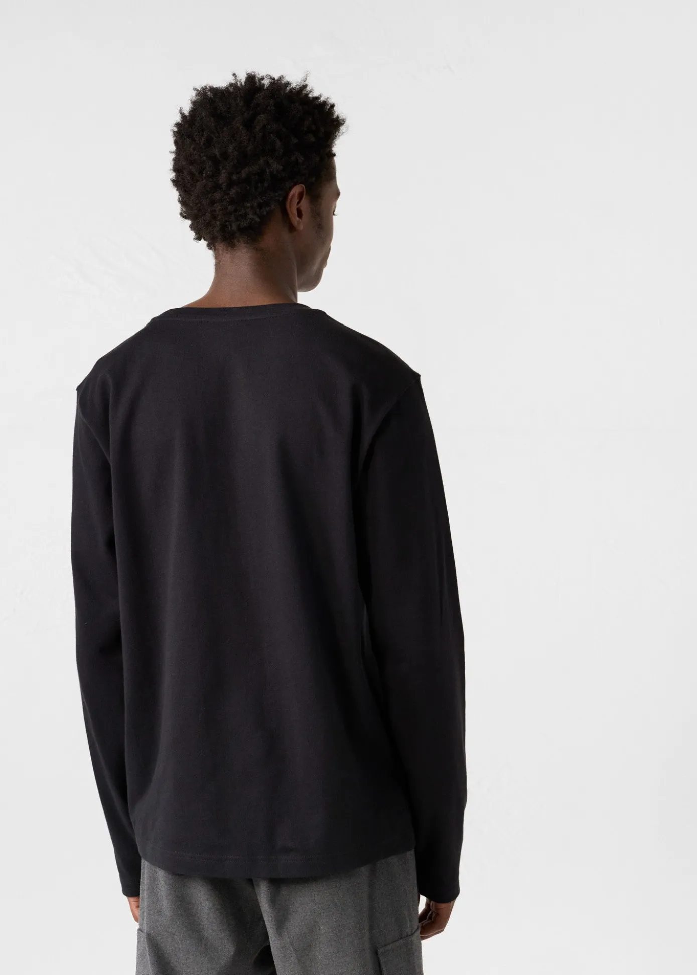T-Shirt à col rond Noir Emilio
