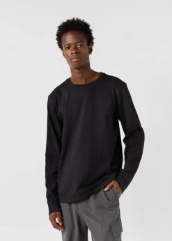 T-Shirt à col rond Noir Emilio