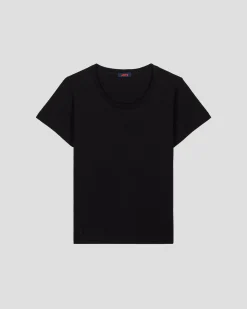 T-Shirt à col rond Noir Lucia