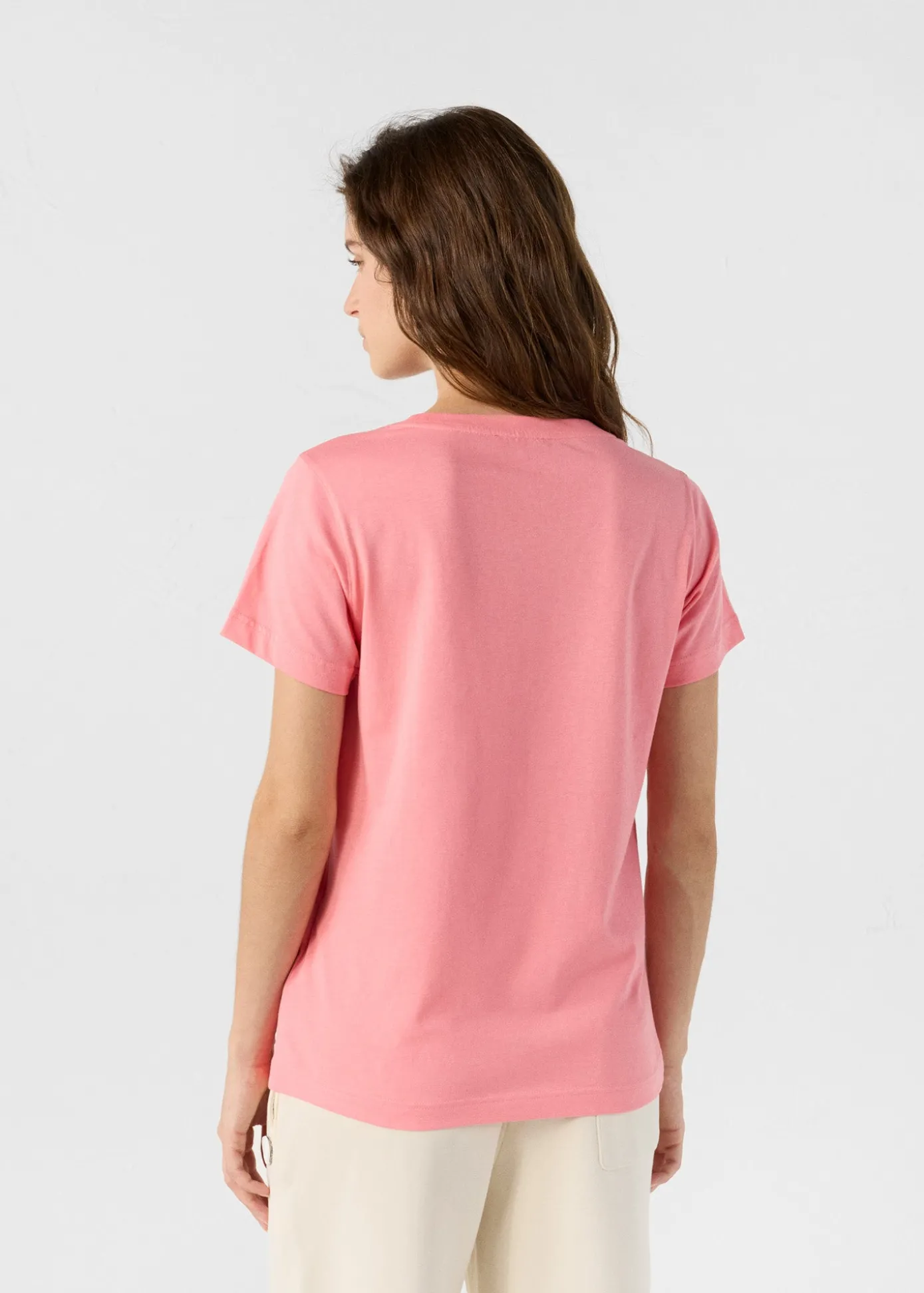 T-Shirt à col rond Vibrant pink Lucia