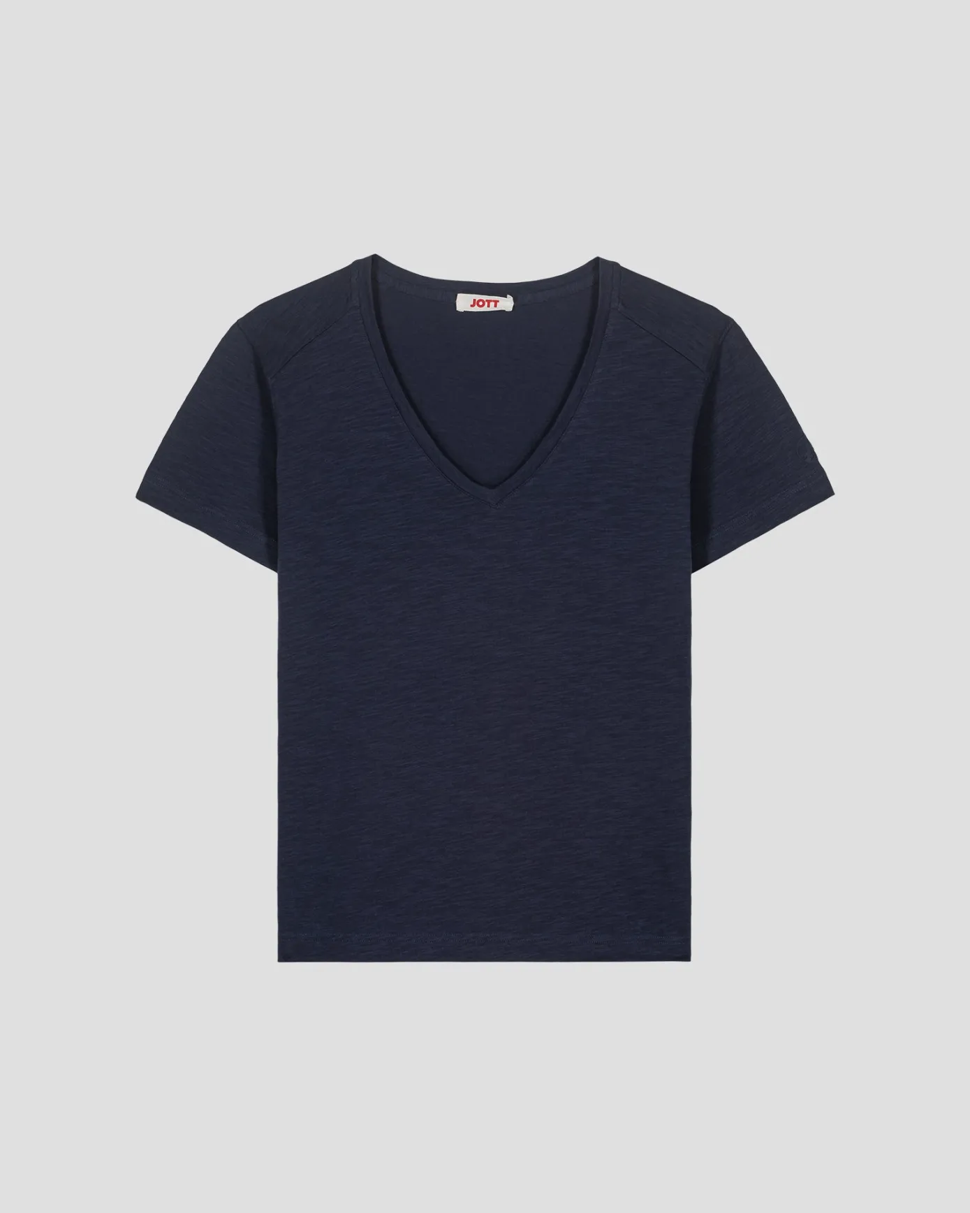 T-shirt col V femme en coton Marine Sonia