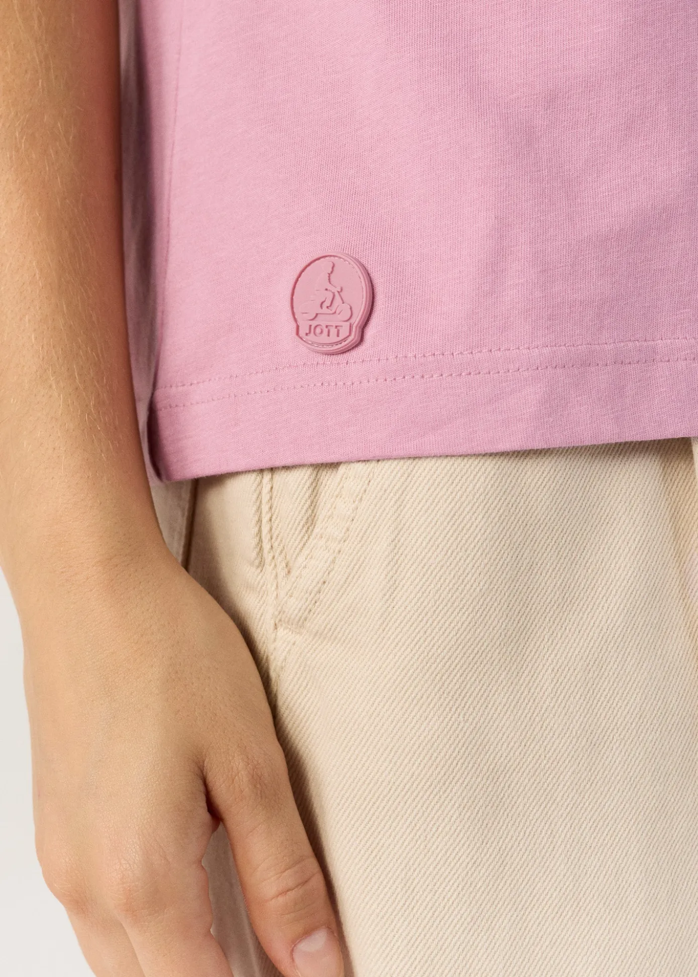 T-Shirt col V Rose antique Sofy