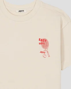 T-shirt enfant col rond imprimé Naturel Mattia