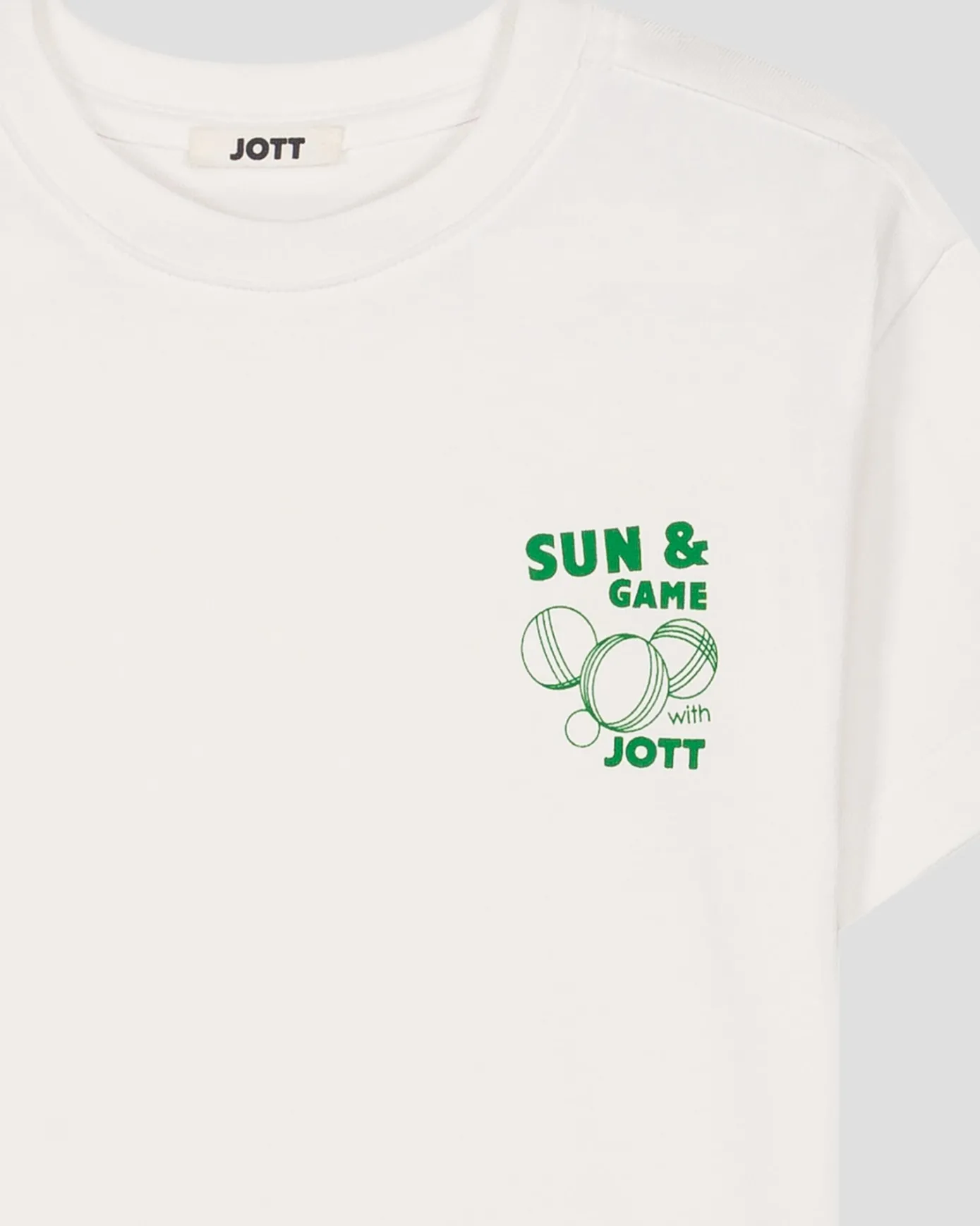 T-shirt enfant col rond imprimé Blanc Mattia