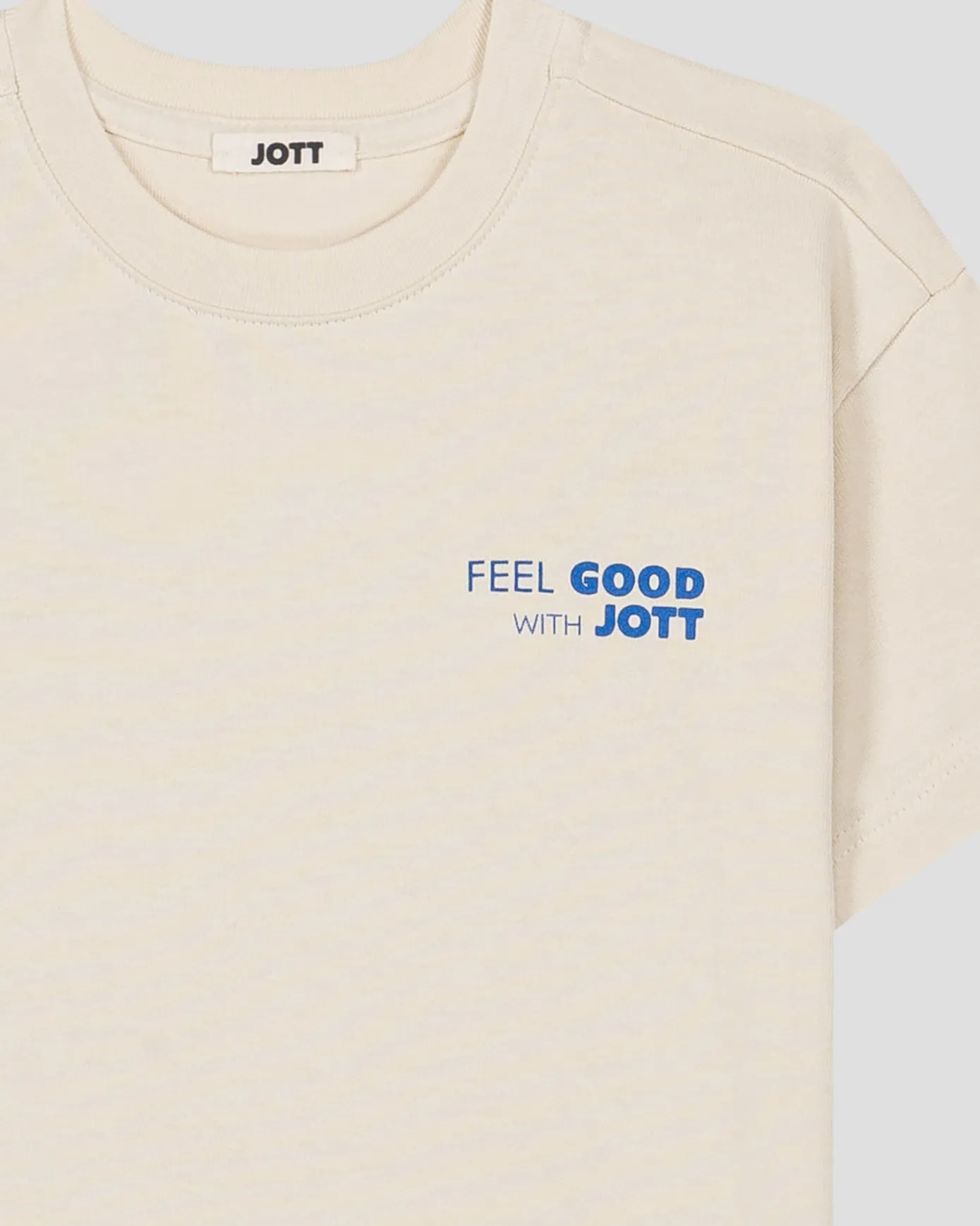 T-shirt enfant col rond imprimé Naturel Mak