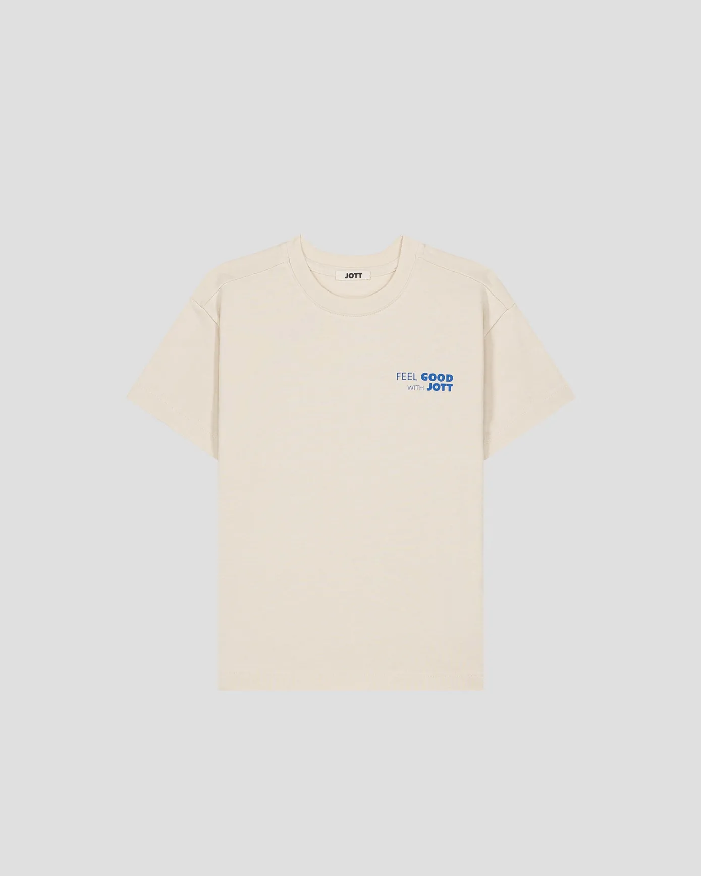 T-shirt enfant col rond imprimé Naturel Mak