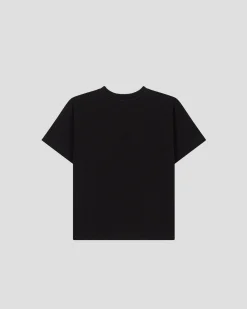 T-shirt enfant col rond imprimé Noir Mattia