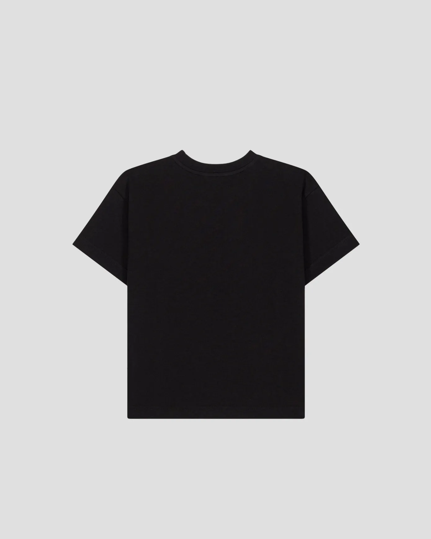 T-shirt enfant col rond imprimé Noir Mattia