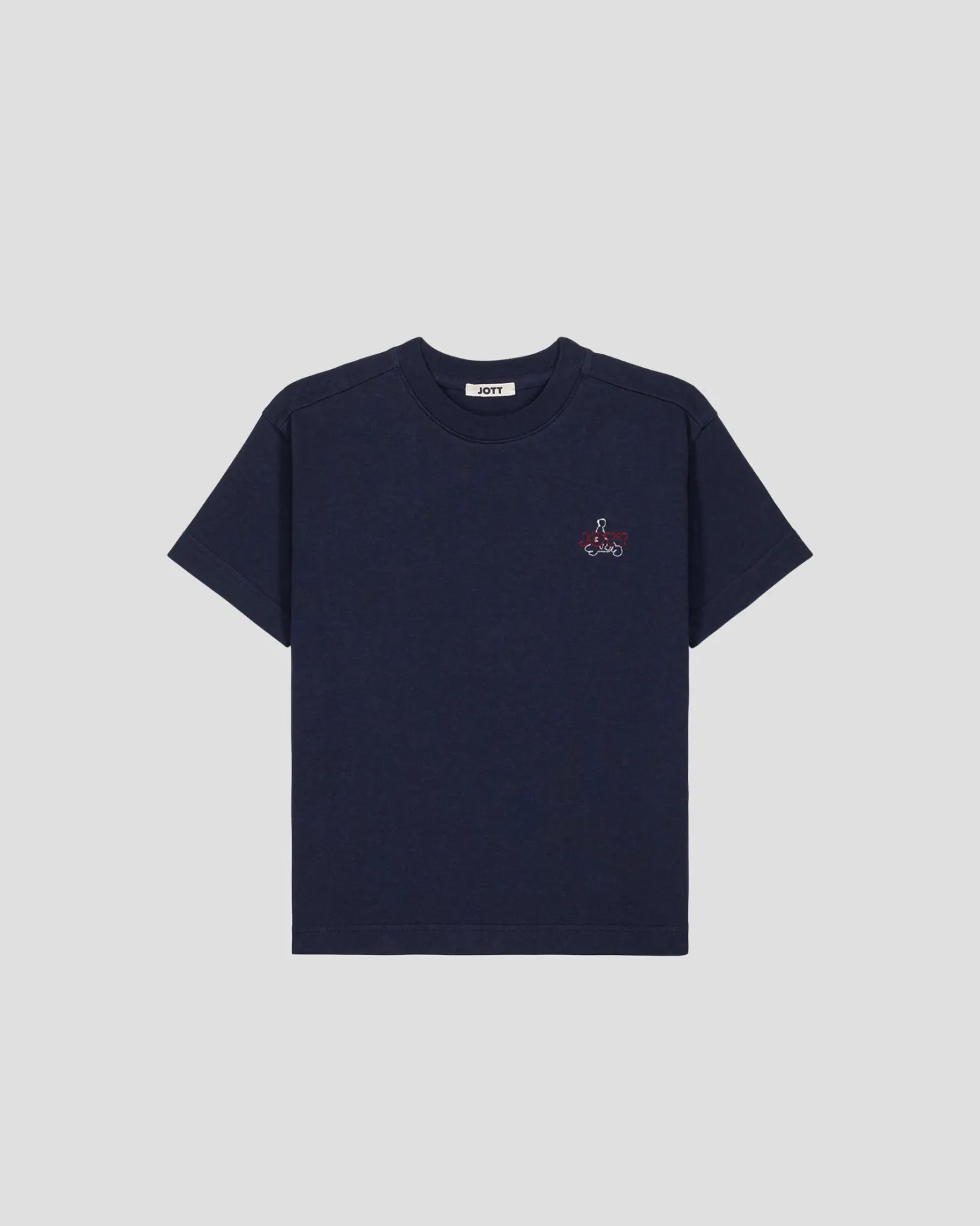 T-shirt enfant col rond Marine Yuan