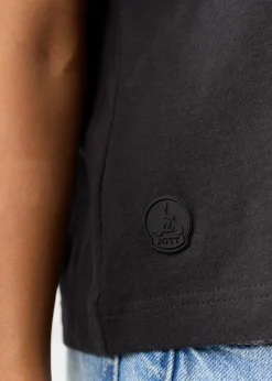 T-shirt enfant à col rond Noir Pio