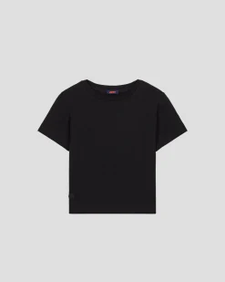 T-shirt enfant à col rond Noir Pio