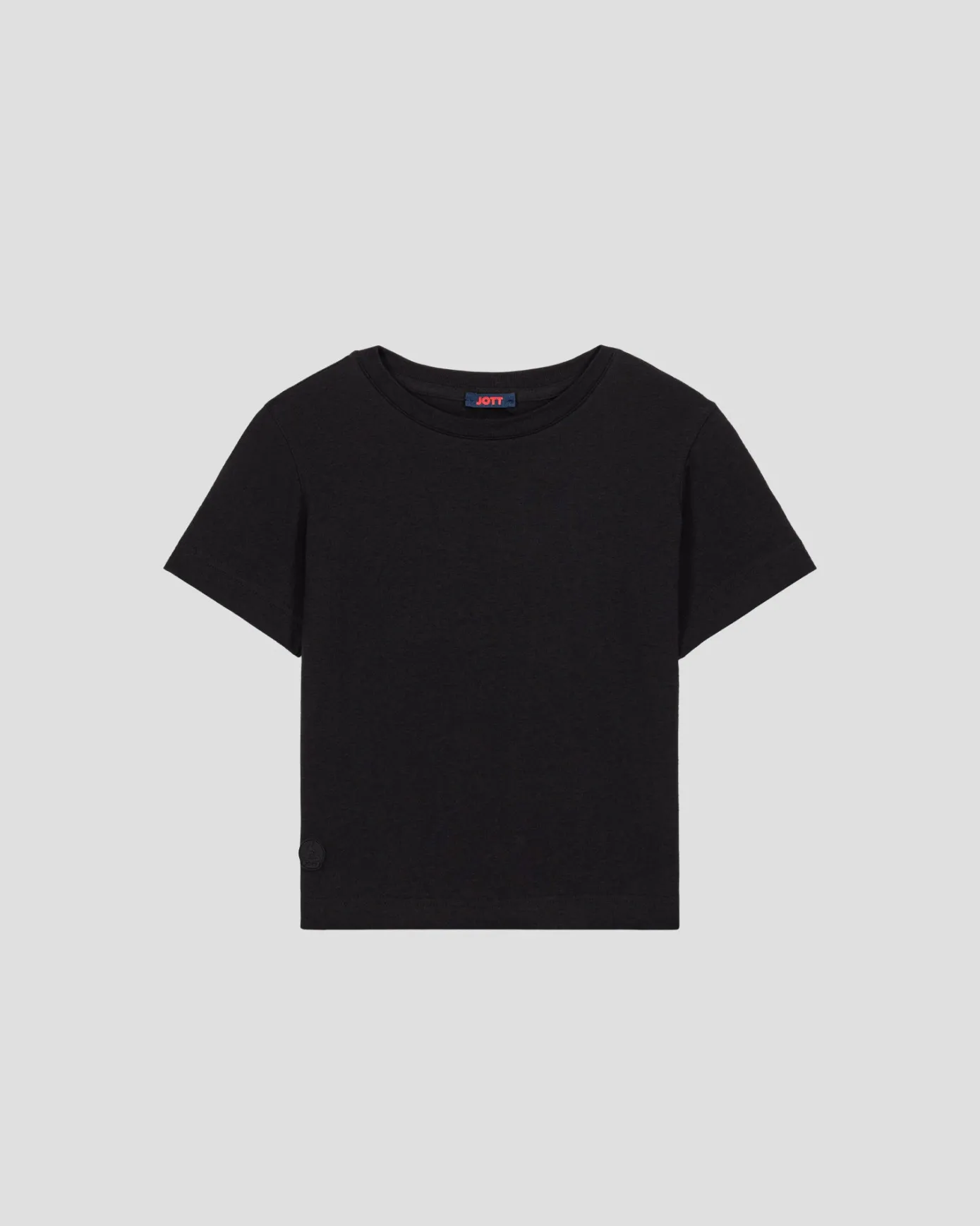T-shirt enfant à col rond Noir Pio