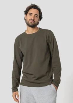 T-shirt manches longues Army foncé Emilio