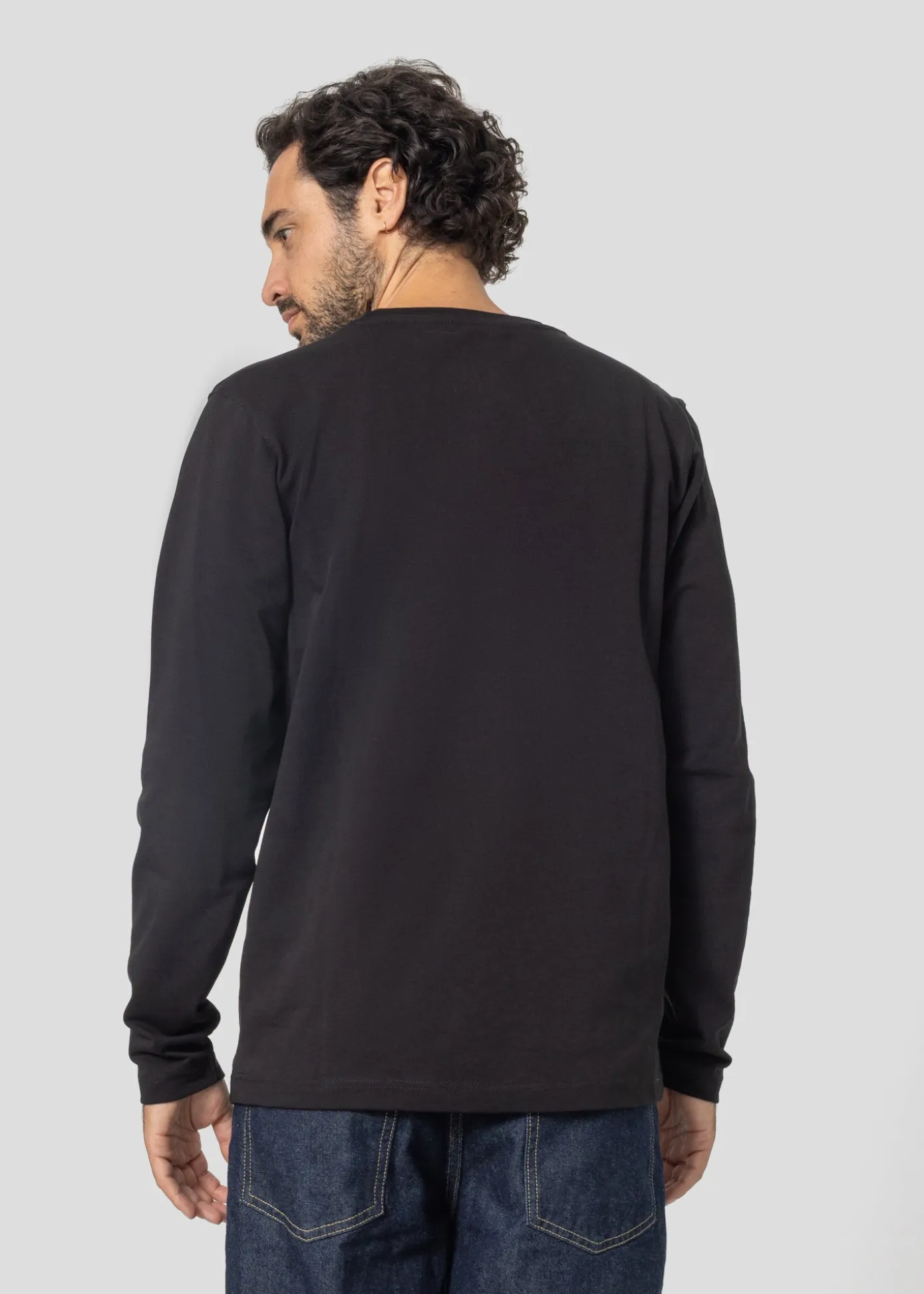 T-shirt manches longues Noir Emilio