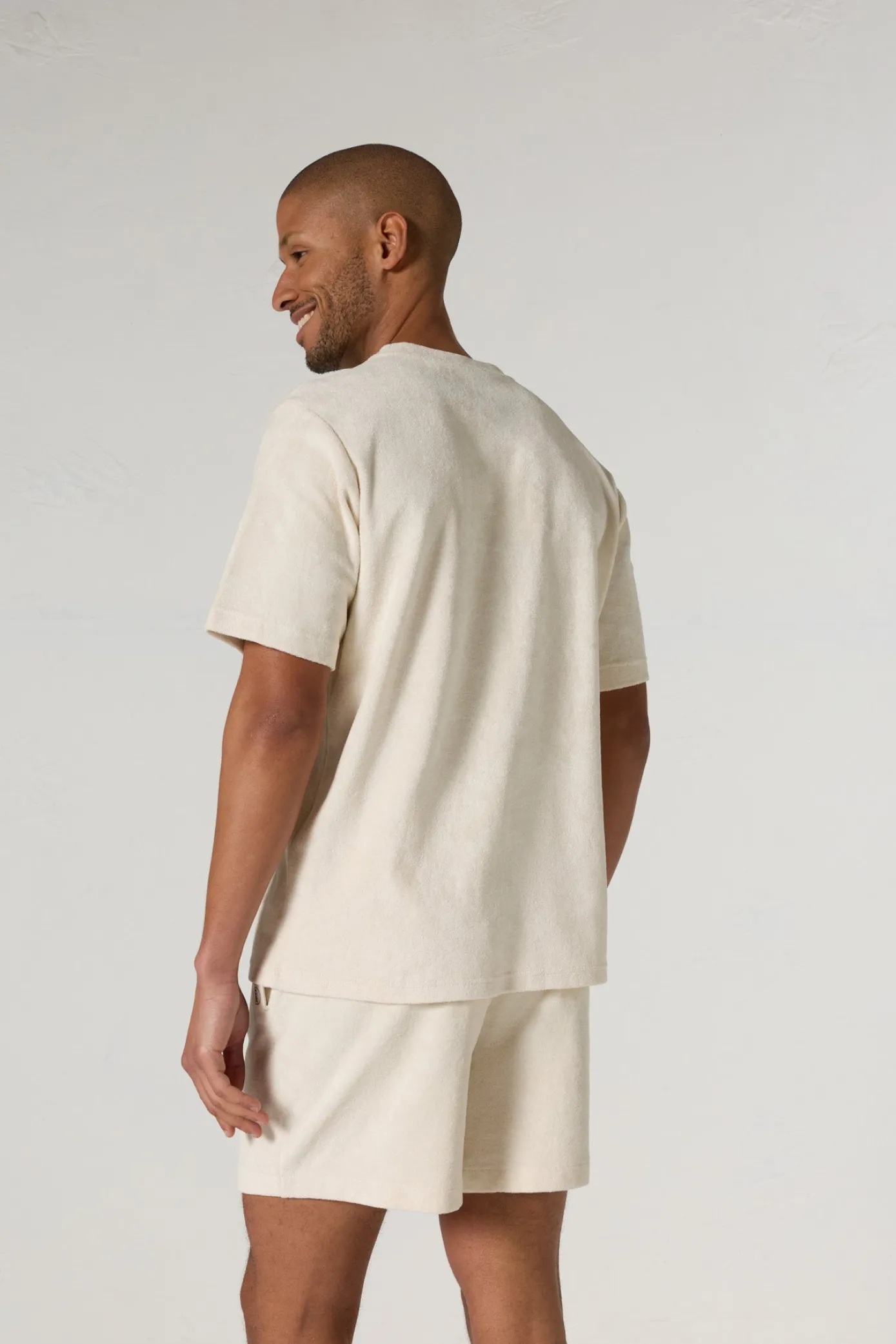 T-shirt éponge col rond Naturel Reef