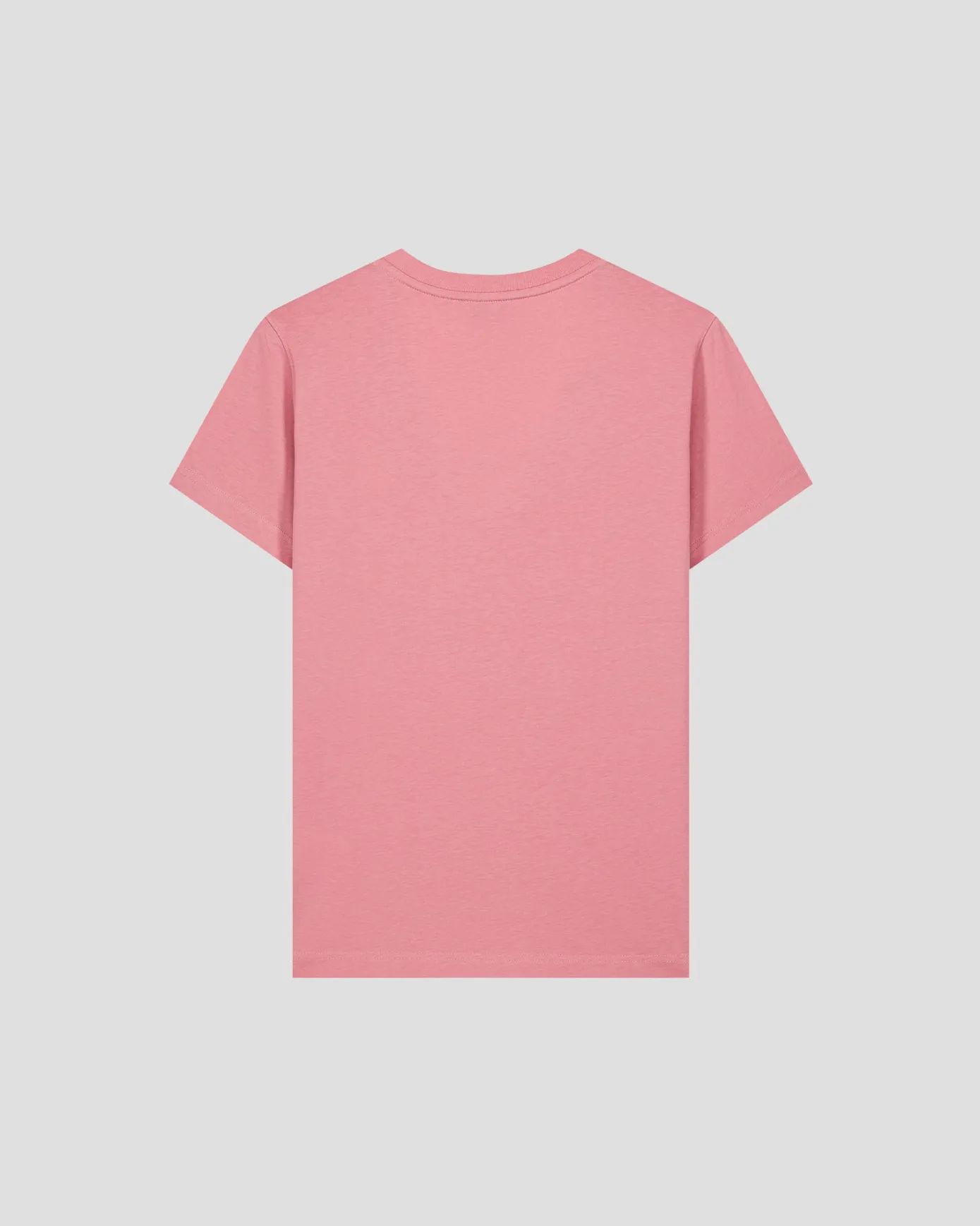 T-shirt uni col V en coton Pink antique Sofia 2.0