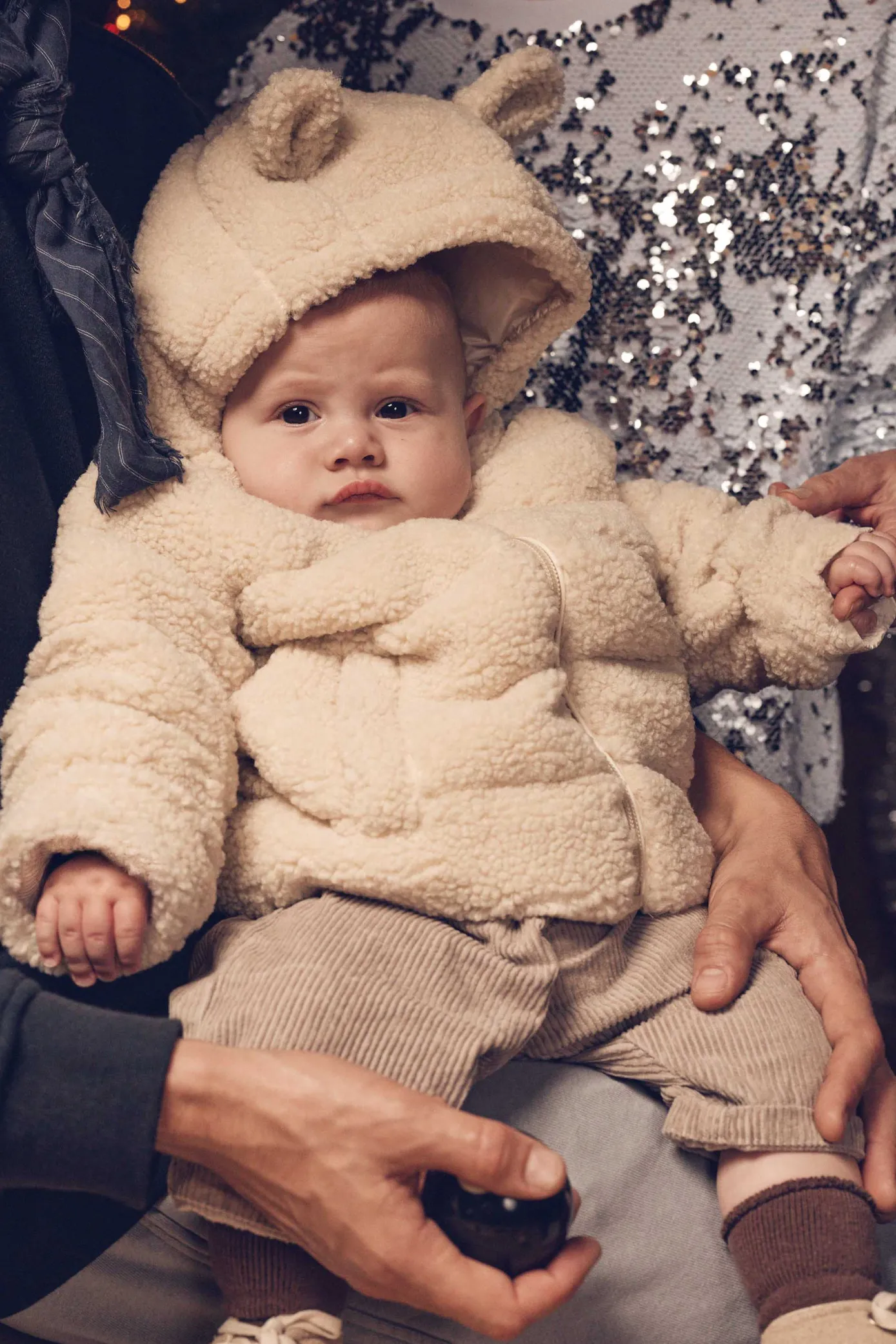 Veste bébé sherpa Naturel Titou