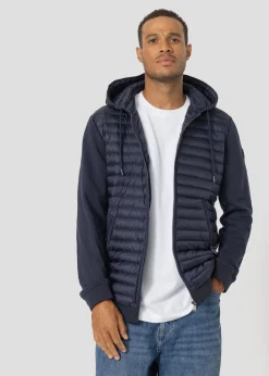 Veste bi-matière à capuche Marine Gummy 2.0