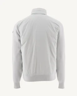 Veste à capuche bi-matière Gris clair Bardenas