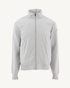 Veste à capuche bi-matière Gris clair Bardenas