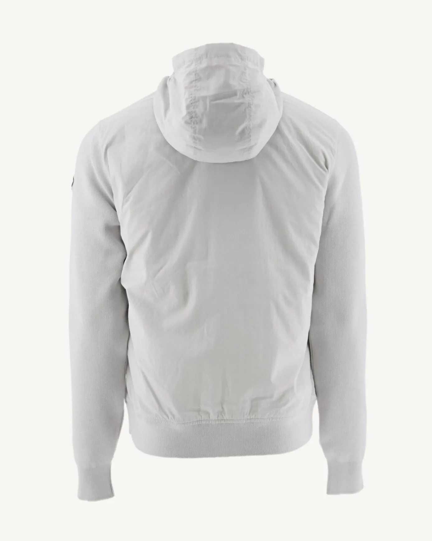 Veste à capuche bi-matière Gris clair Bardenas