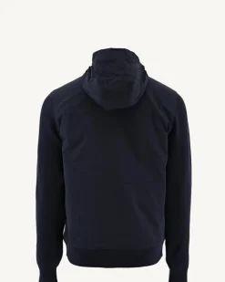 Veste à capuche bi-matière Marine Bardenas