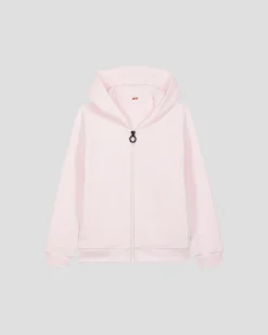 Veste enfant zippée à capuche Rose pétale Arie