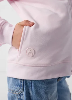 Veste enfant zippée à capuche Rose pétale Arie