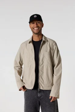 Veste légère col chemise Beige Guy