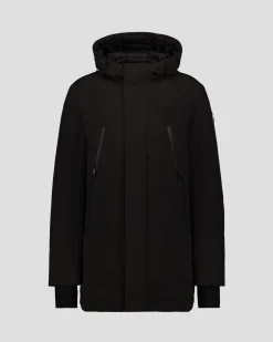 Veste longue à capuche Noir Icefloe