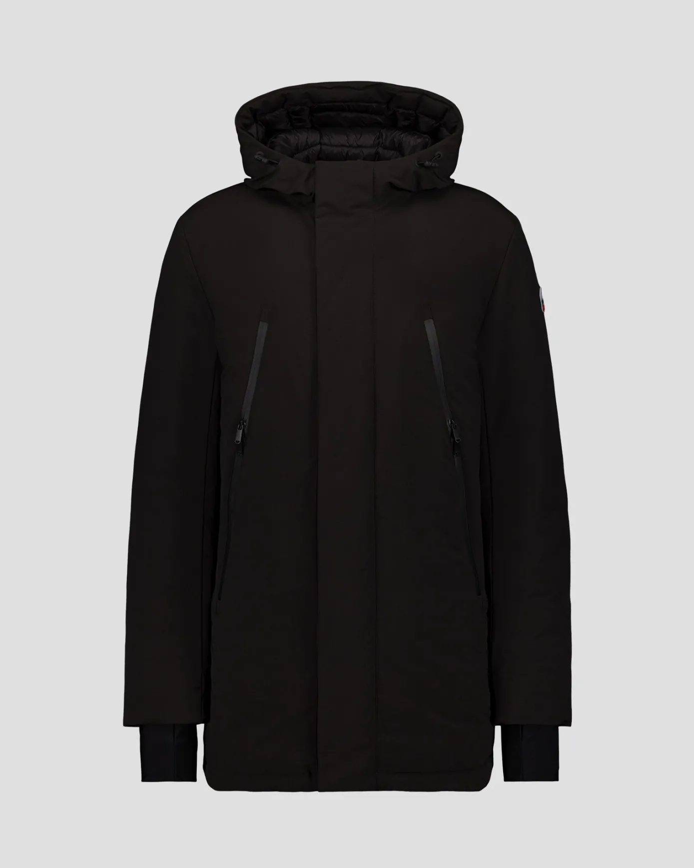 Veste longue à capuche Noir Icefloe