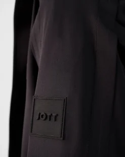 Veste 'oversize' bimatière Noir Ernest