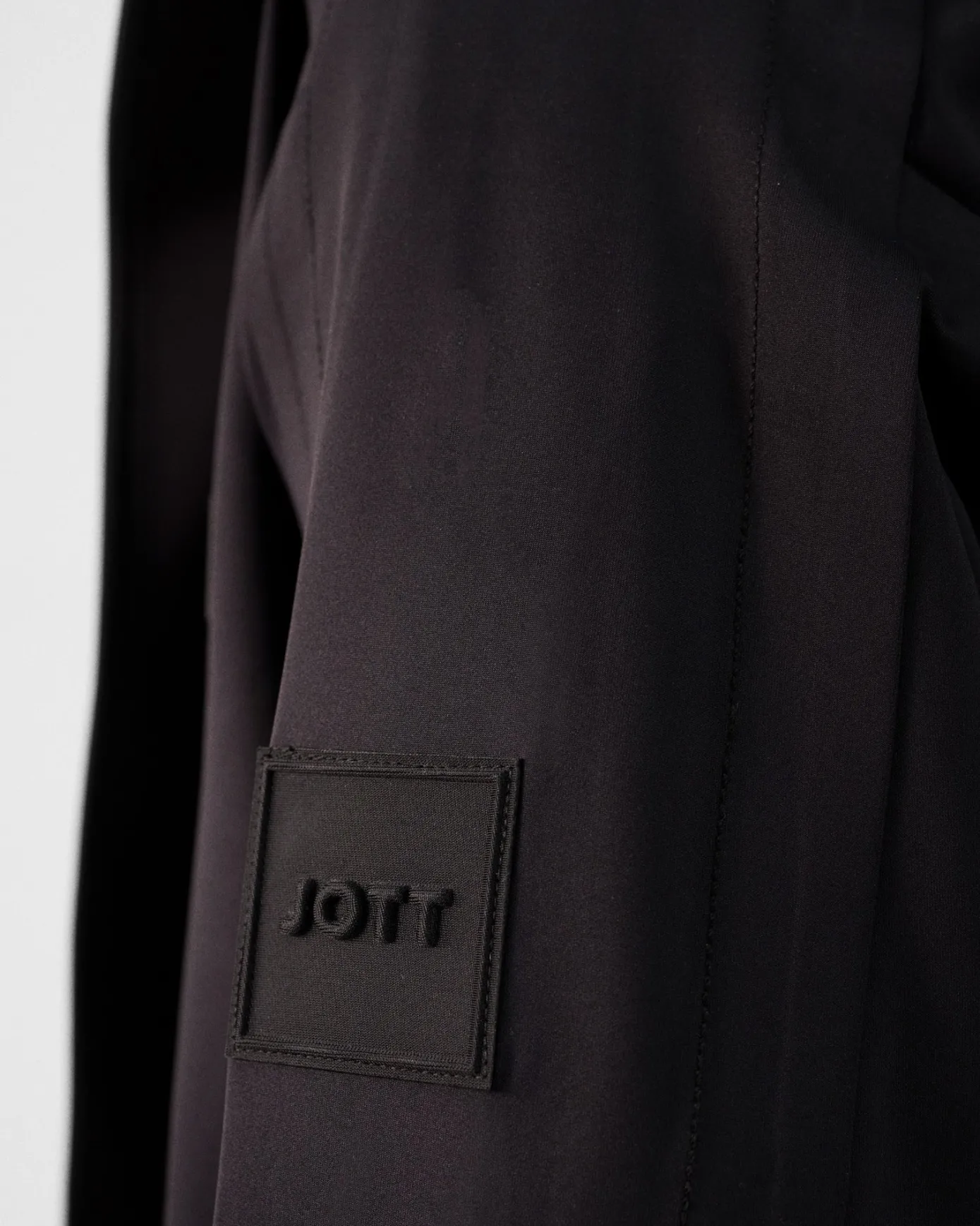 Veste 'oversize' bimatière Noir Ernest
