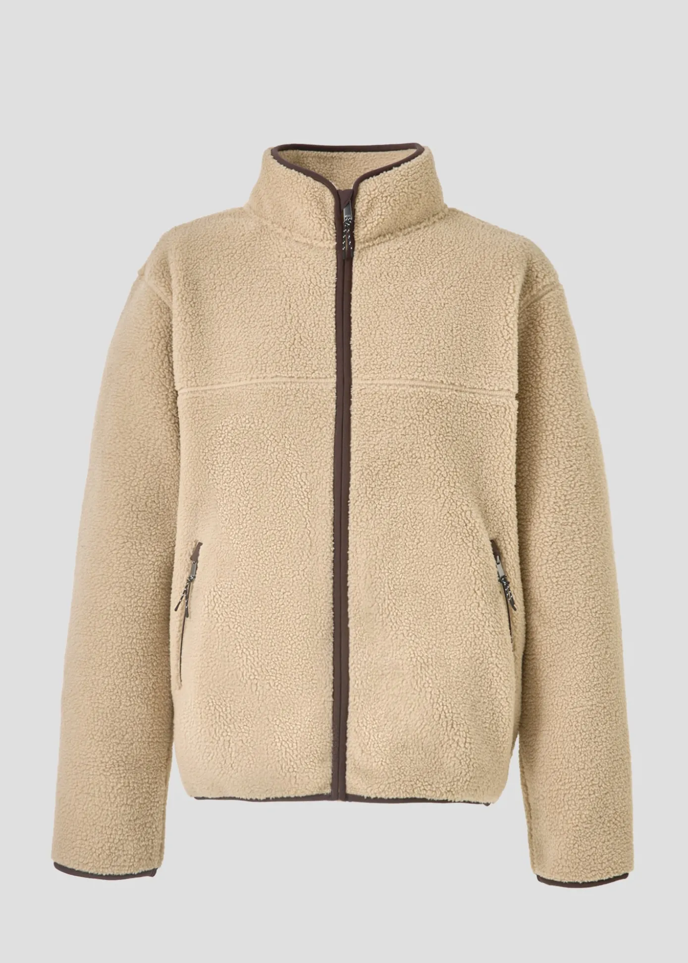 Veste polaire zippée Beige doux Raphy