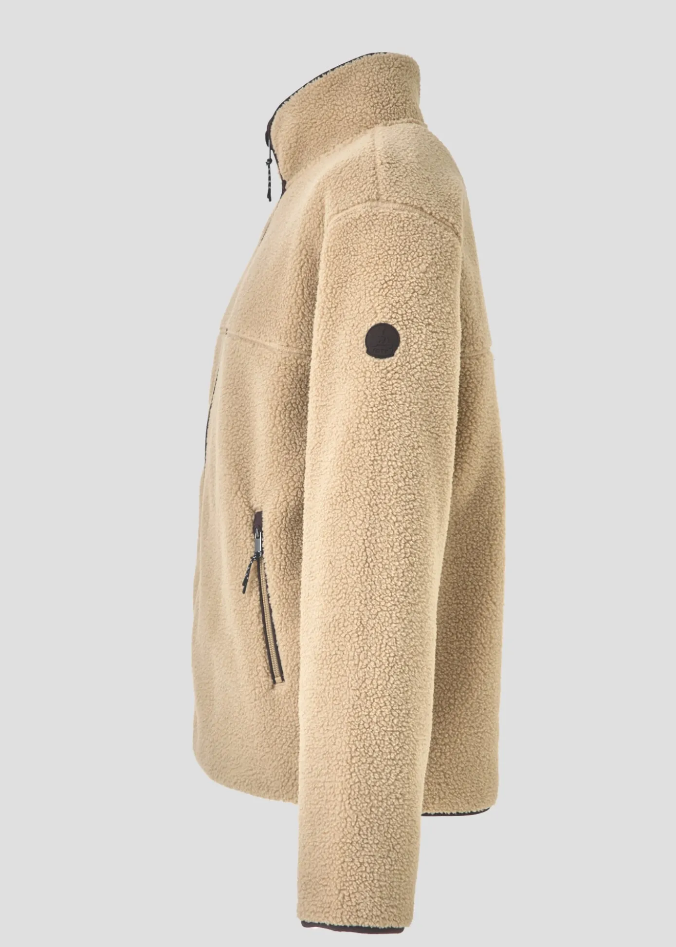 Veste polaire zippée Beige doux Raphy
