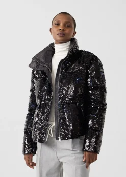 Veste à sequins Noir/marine Isadora