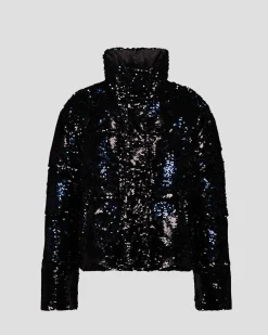 Veste à sequins Noir/marine Isadora