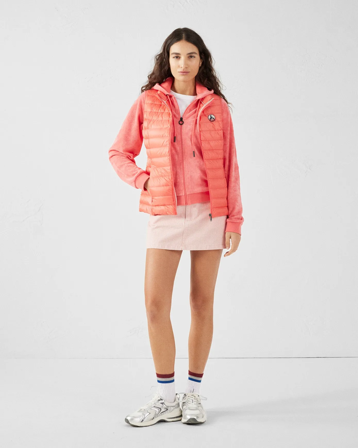 Veste zipée éponge Corail Anemone