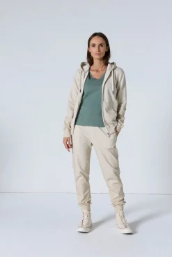 Veste zippée à capuche Naturel Sima